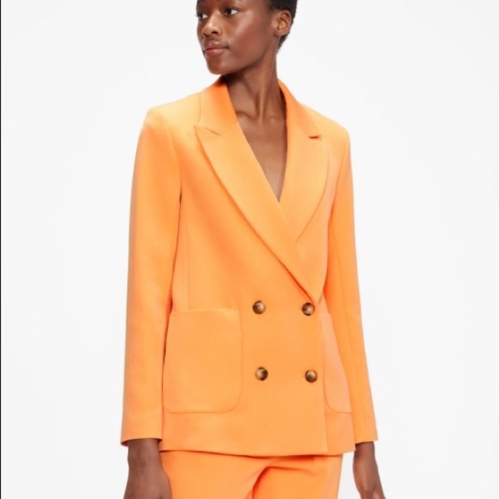 NWT Ted Baker Kentt double-breasted stretch-woven Blazer